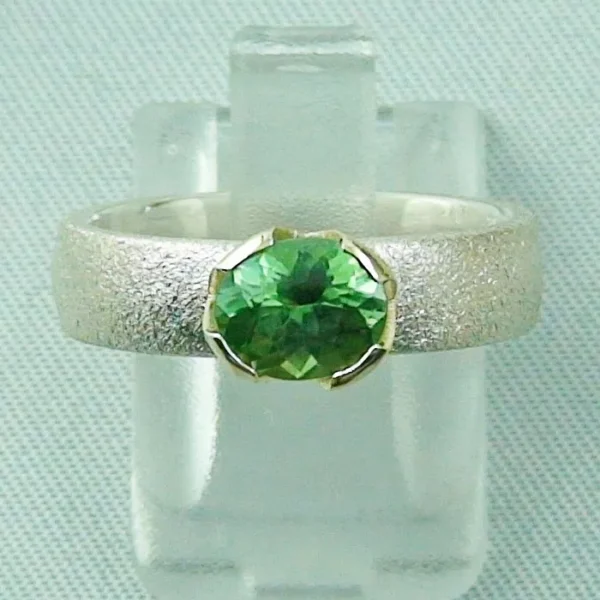 silberring gruener turmalin edelstein verlobungsring sterling silber edelstein ring online kaufen R00270 1