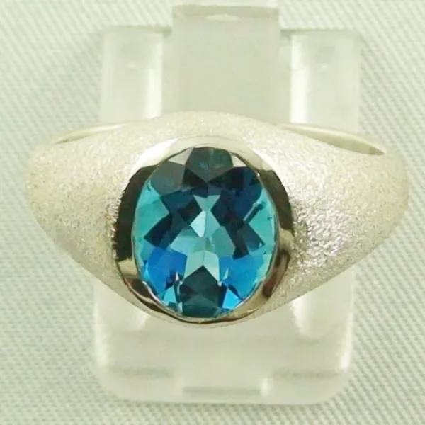 R00264 1 sterling silberring mit london blue blautopas hochwertiger schmuck online