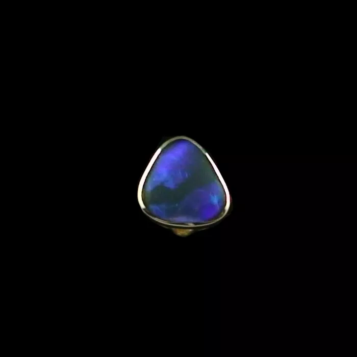 A00096 1 gelbgold opal ohrring herren ohrring black opal