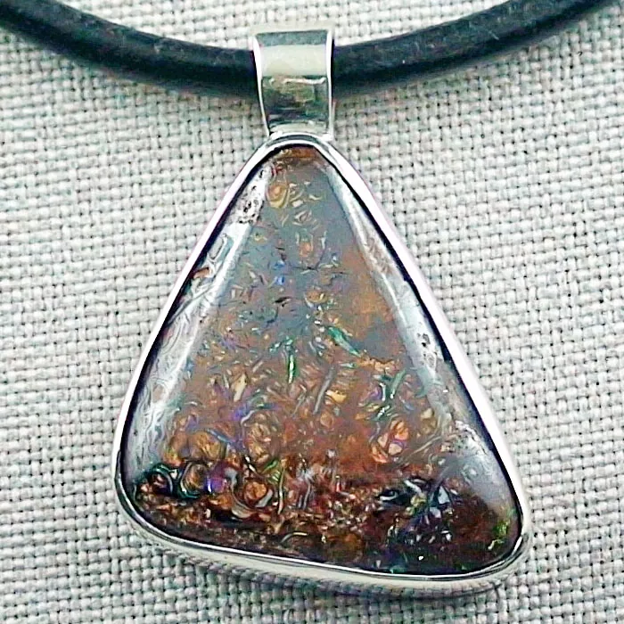 A00221 1 silberanhaenger mit boulder matrix opal schmuck sicher online bestellen