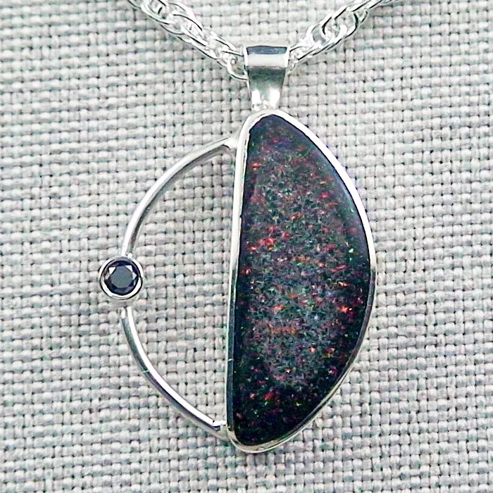 A00288 1 silber anhaenger mit fairy boulder opal diamant und kette schmuck sicher online bestellen