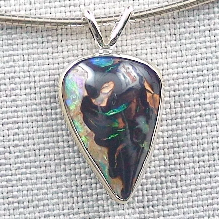 A00307 1 14k goldanhaenger mit top gem boulder opal goldschmuck sicher online bestellen