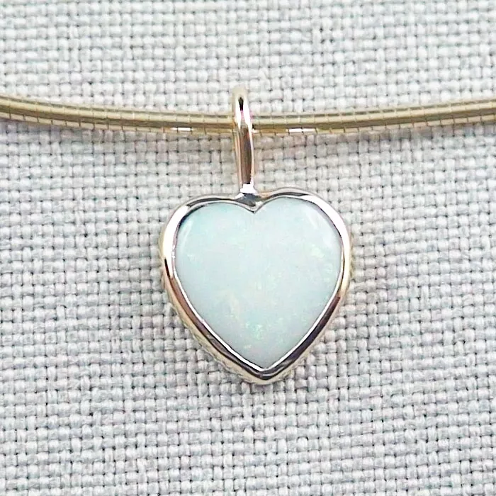 A00330 1 18k gold anhaenger white herz opal exklusiven schmuck online bestellen