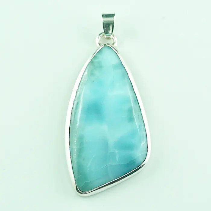 A00416 1 935er silber anhaenger mit larimar und silberkette silberschmuck online bestellen