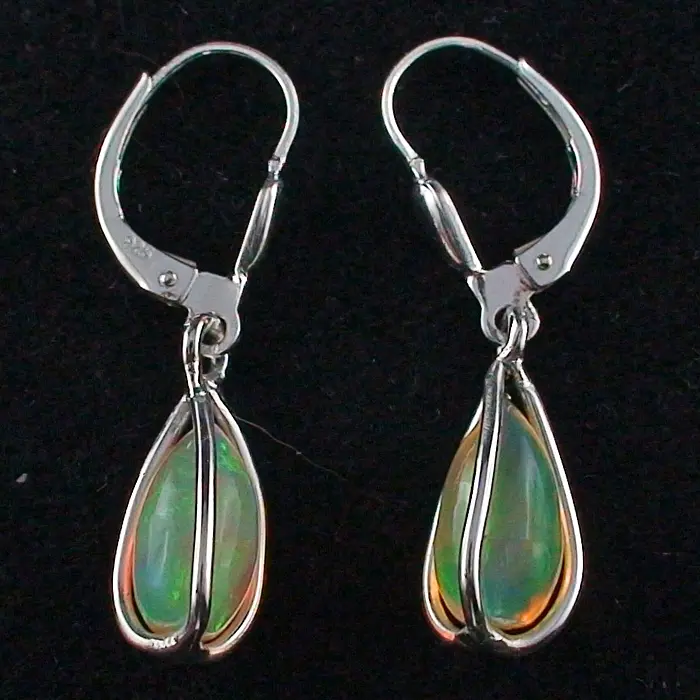 A00428 1 935er silber ohrhaenger mit welo opal tropfen silberschmuck sicher online bestellen