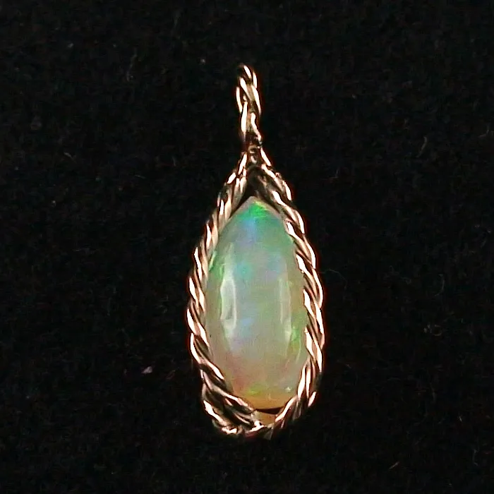 A00454 1 14k 585er goldanhaenger mit welo opal tropfen goldschmuck sicher online bestellen