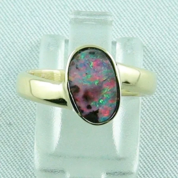 R00132 1 goldring mit boulder opal damenring opusopal