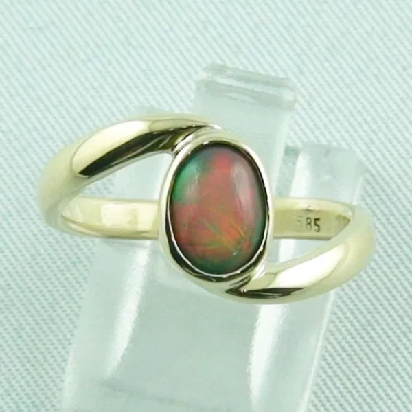 R00143 1 goldring mit welo opal damenring opusopal