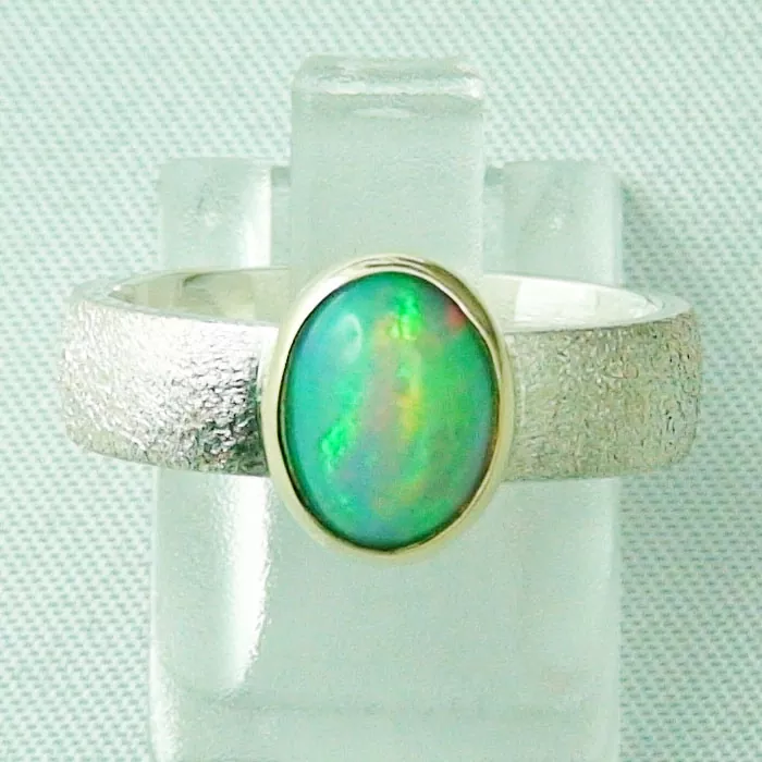 R00291 1 silberring 925 mit welo opal in 14k gold schmuck sicher online kaufen