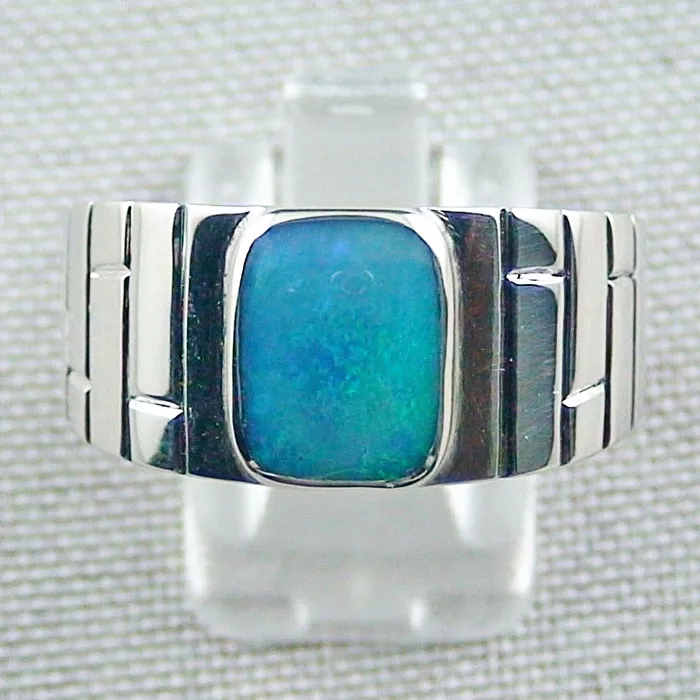 R00301 1 silberring mit black crystal opal silber opal schmuck sicher online bestellen