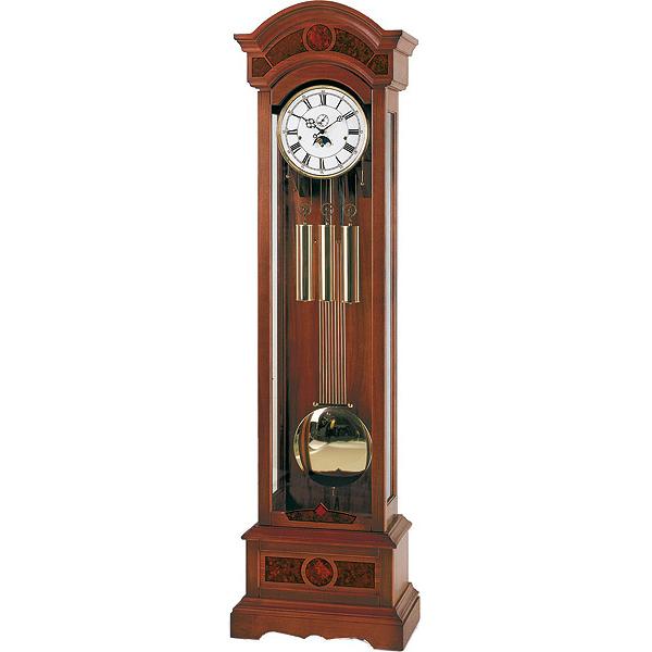 ams standuhr 202cm mechanische holzuhr mit mondphase westminsterschlag