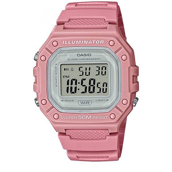 casio sport digitaluhr illuminator rosa