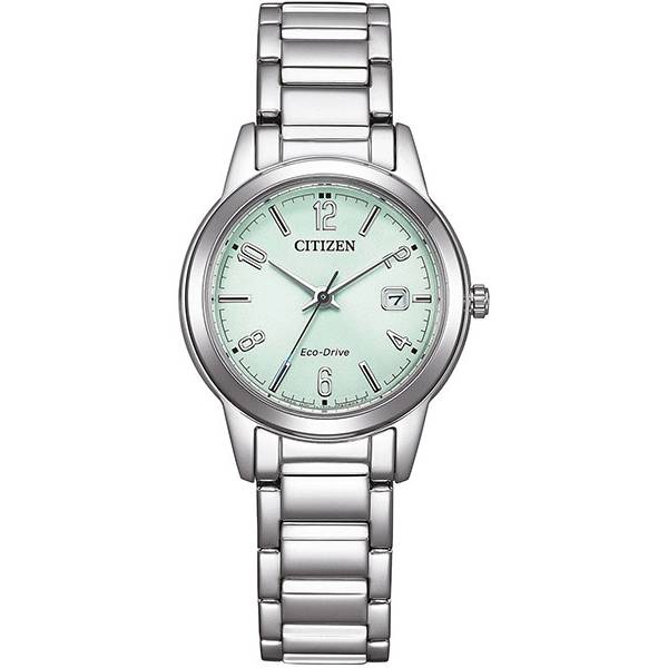 citizen elegant lady eco drive solaruhr stahl hellgrn