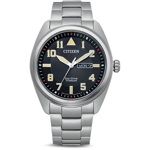 citizen field day date super titanium solar schwarz