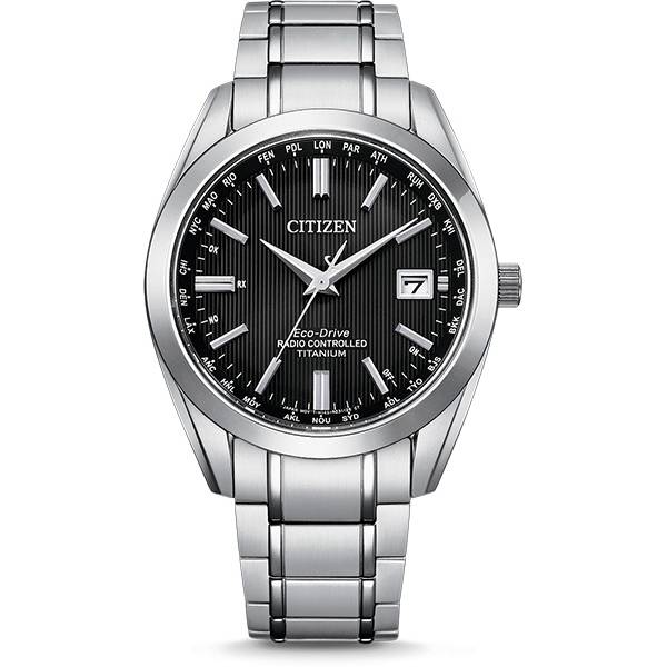 citizen global weltzeit eco drive solar funkuhr titanband