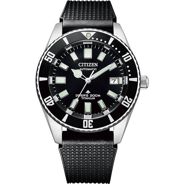 citizen promaster diver automatik taucheruhr 41 titan schwarz