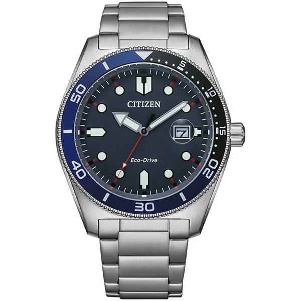 citizen promaster eco drive diver solar sportuhr stahl blau