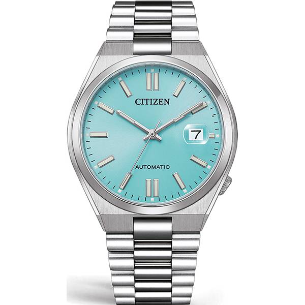 citizen tsuyosa retro automatik uhr stahl eisblau