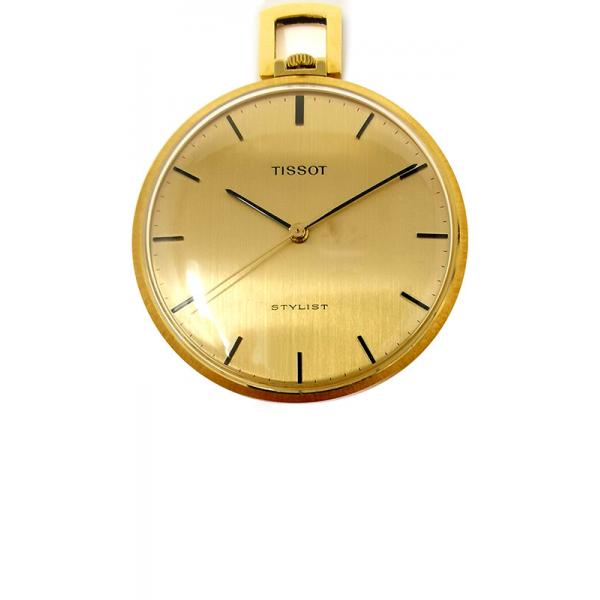 design taschenuhr handaufzug tissot stylist 18k gold