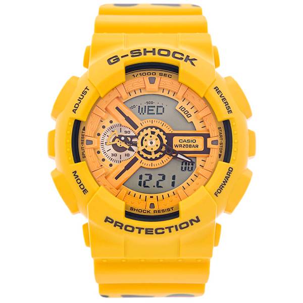 g shock analog digitaluhr honiggelb limitiert