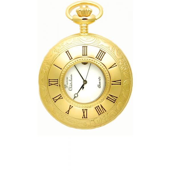 klassik taschenuhr quartz demisavonette gold