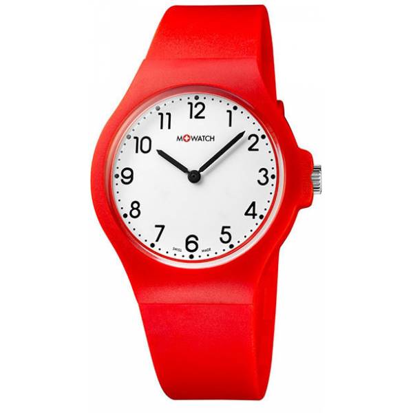 m watch core 37 schweizer quartzuhr rot