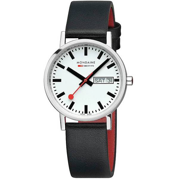 mondaine classic 36 bahnhofsuhr tagdatum