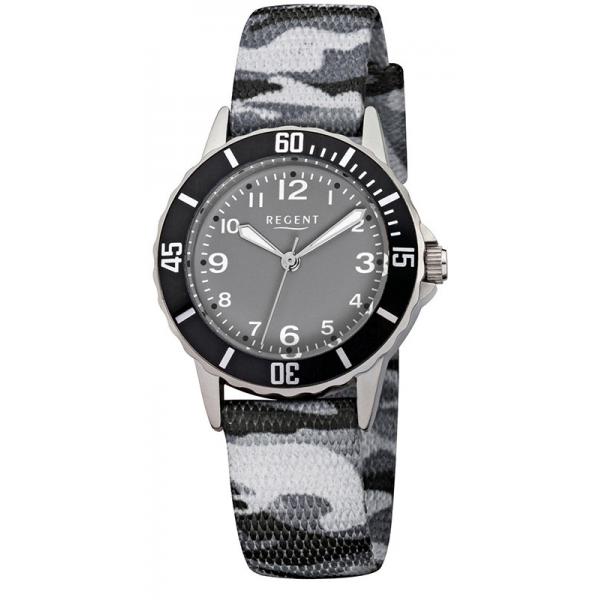 quartz kinderuhren camoflageband grau