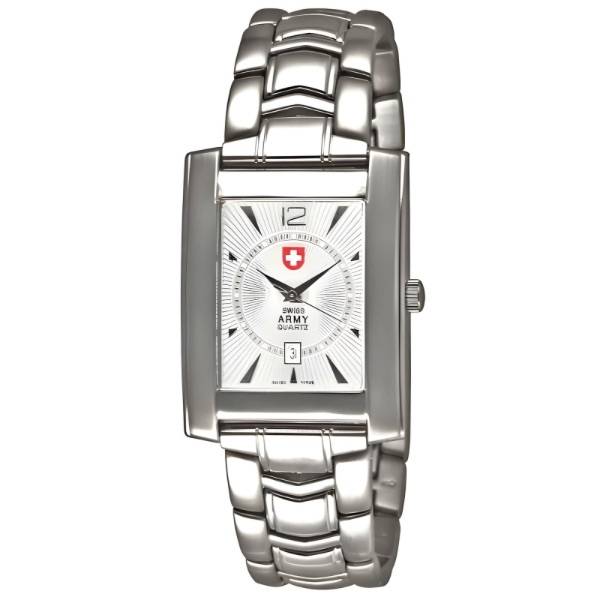 swiss army compagnie quartzuhr silber