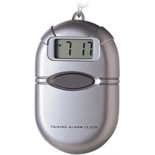 talking clock sprechende lcd uhr mit reisewecker und schlsselanhnger