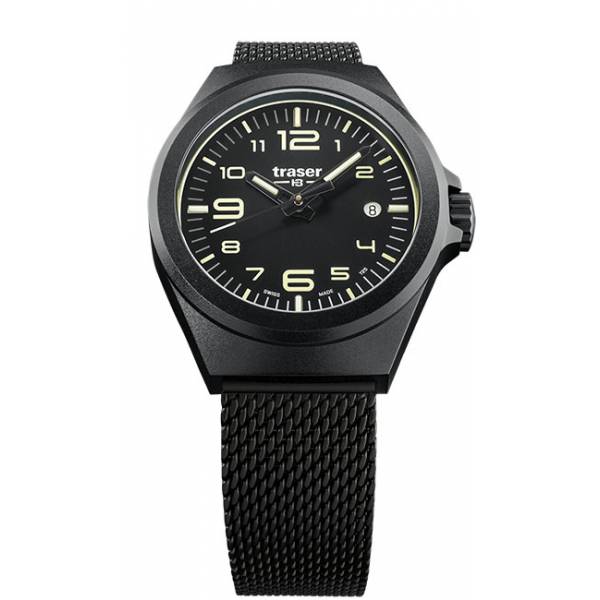 traser p59 essential m black lumiuhr schwarz stahl klein