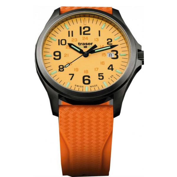 traser p67 officer pro gunmetal lumiuhr orange