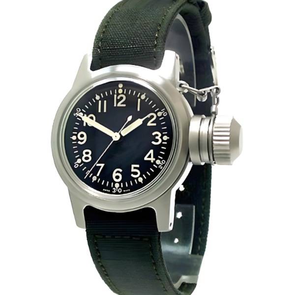 zwb navy vintage military handaufzuguhr grosser berkrone schwarz