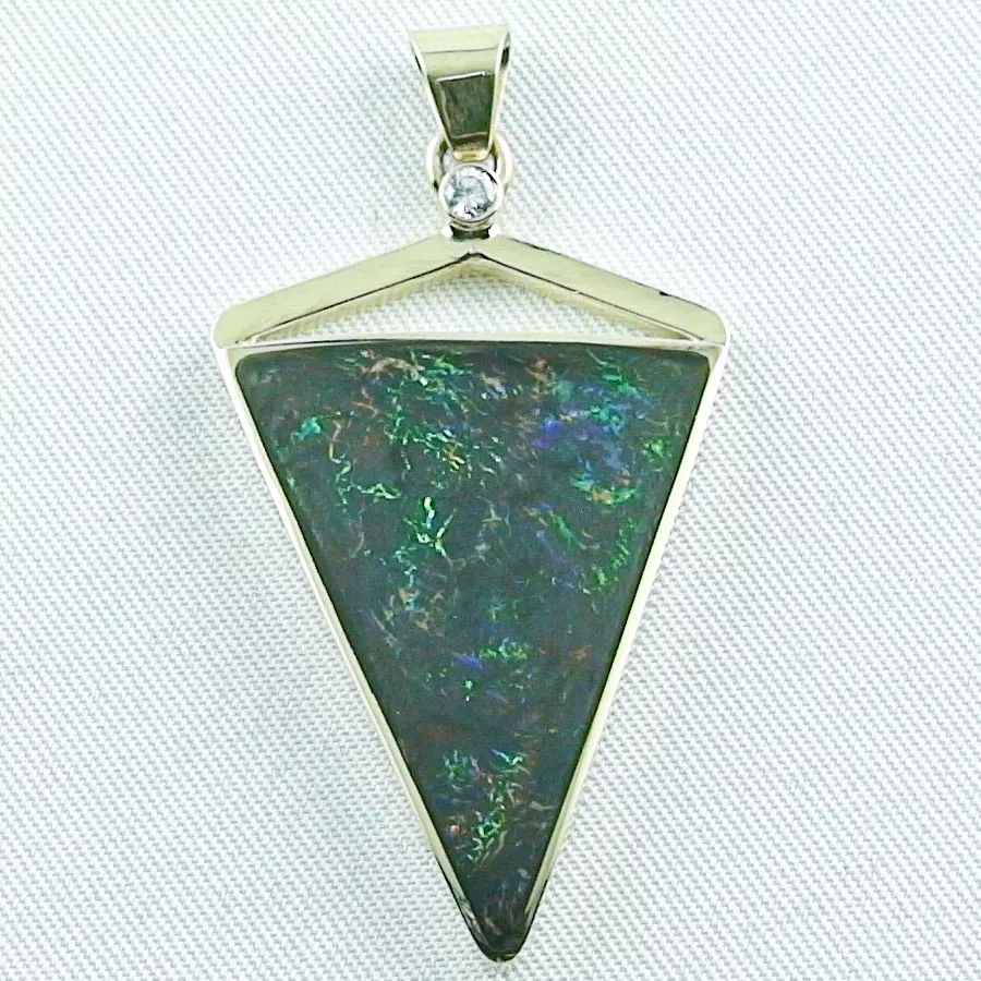 A00030 1 goldanhaenger koroid boulder opal diamant