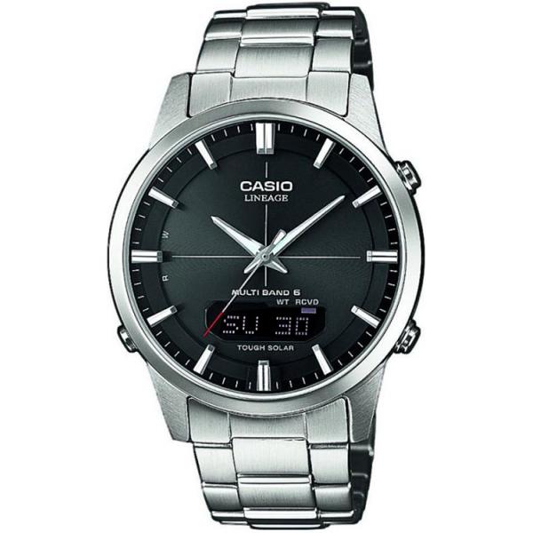 casio digi analog lineage daydate solar funkuhr edelstahl