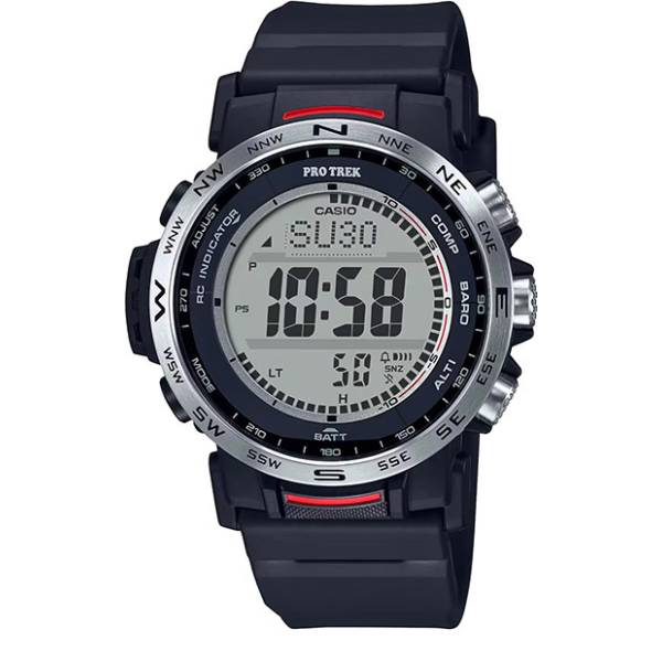 casio pro trek funk solaruhr alti baro thermo kompass silber