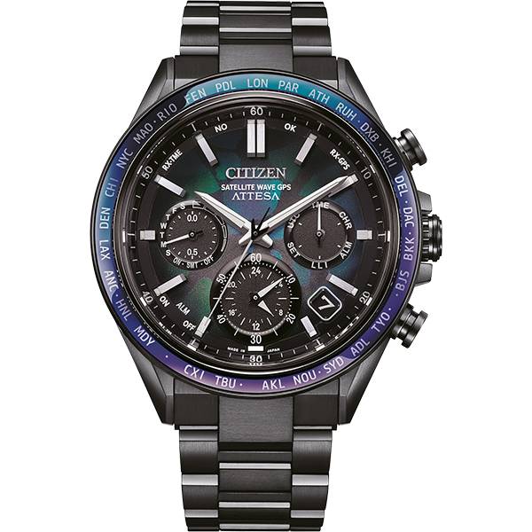 citizen satellite attesa gps weltzeit eco drive solar titan chrono limitiert