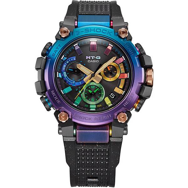 g shock mt g premium bluetooth solar funkuhr regenbogen