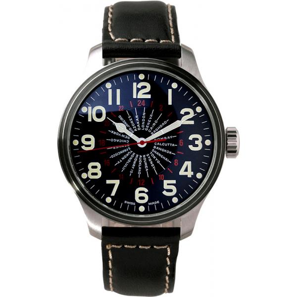 zeno watch basel pilot oversized xl world timer