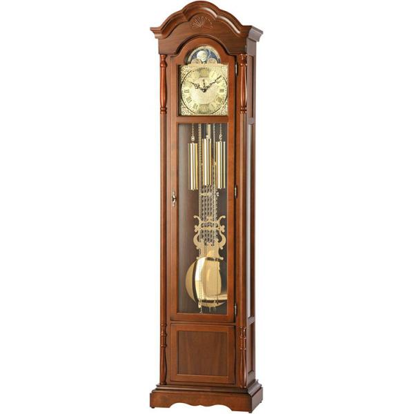 ams standuhr 211cm mechanische holzuhr mit mondphase westminsterschlag