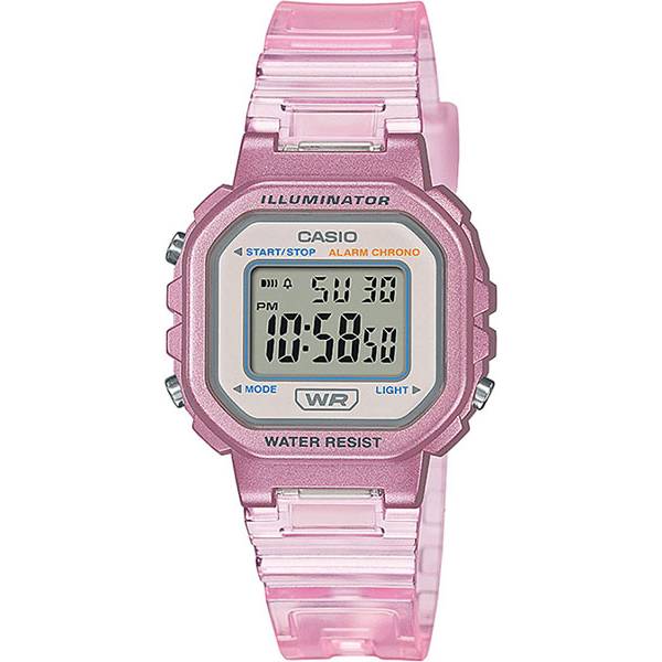 casio lcd illuminator klein rosa transparent