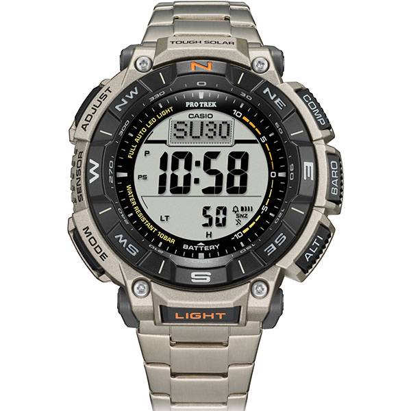 casio pro trek solaruhr alti baro thermo kompass titan