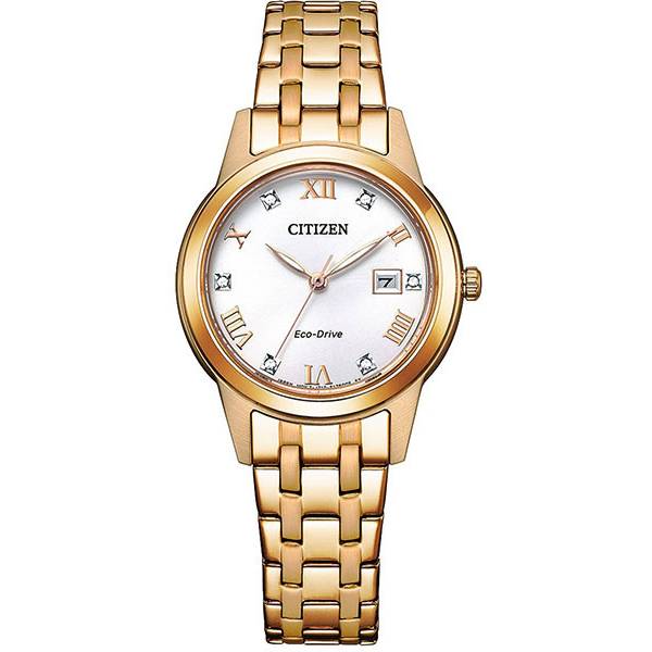 citizen elegant lady eco drive solaruhr stahl ros