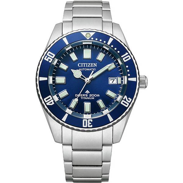 citizen promaster diver automatik taucheruhr 41 titan blau