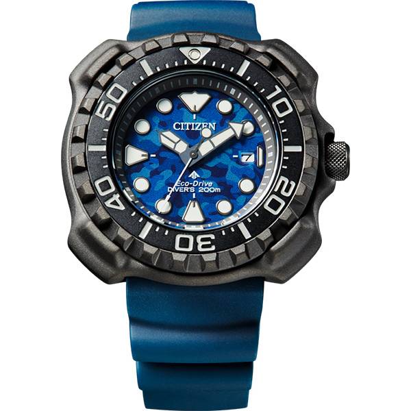 citizen promaster eco drive diver solar taucheruhr titan blau