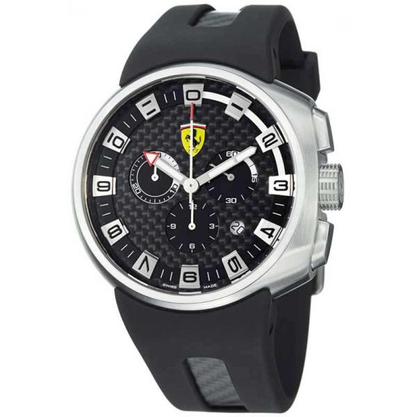 ferrari podium chronograph quartzuhr schwarz