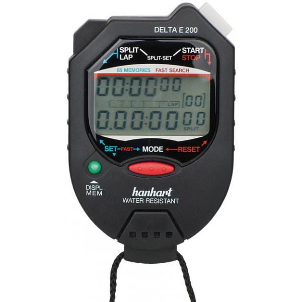 hanhart delta e 200 lcd handstoppuhr mit timer und pacer