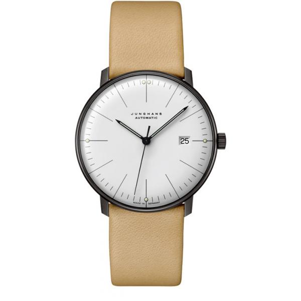 junghans max bill 38 automatikuhr schwarz weiss index p