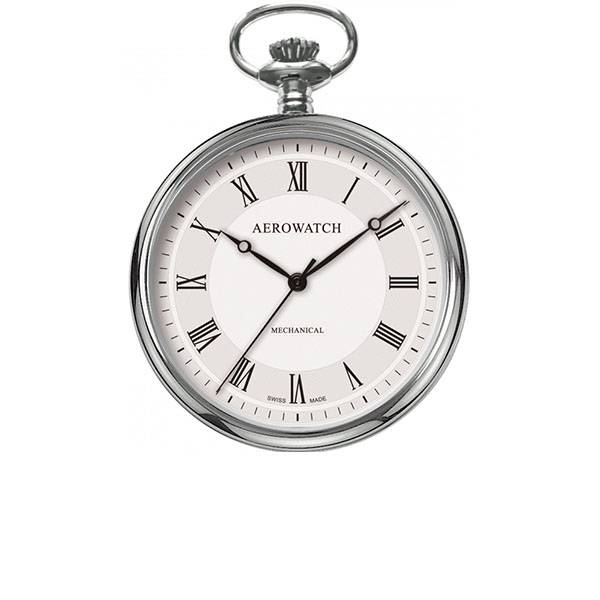 klassik taschenuhr handaufzug aerowatch lepine stahl