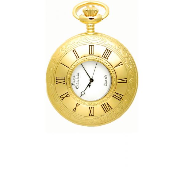 klassik taschenuhr quartz demisavonette gold klein